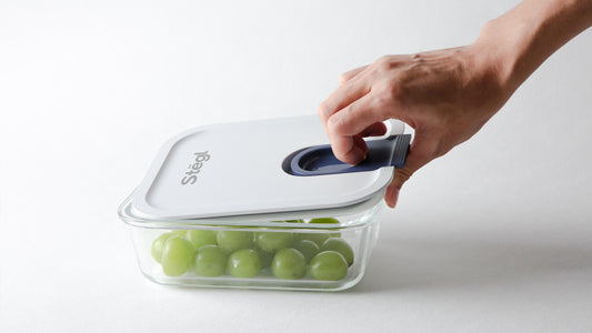 Stëgl Rectangle Glide-Ease Glass Food Container - 1050 ml