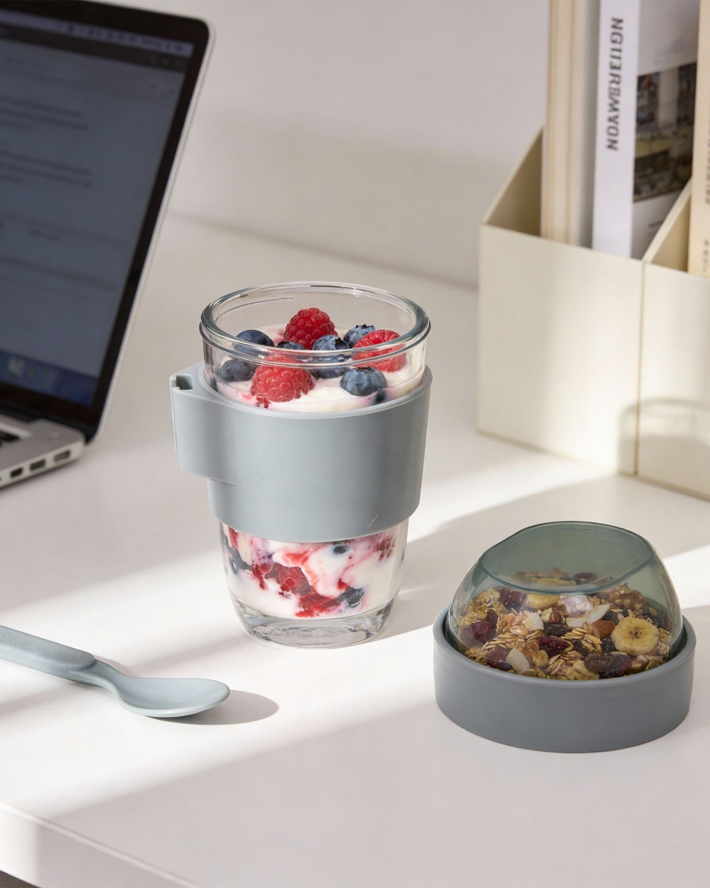 Glass Yogurt & Coffee Cup