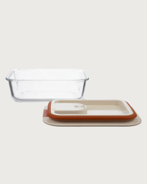 Easy Slide Glass Container