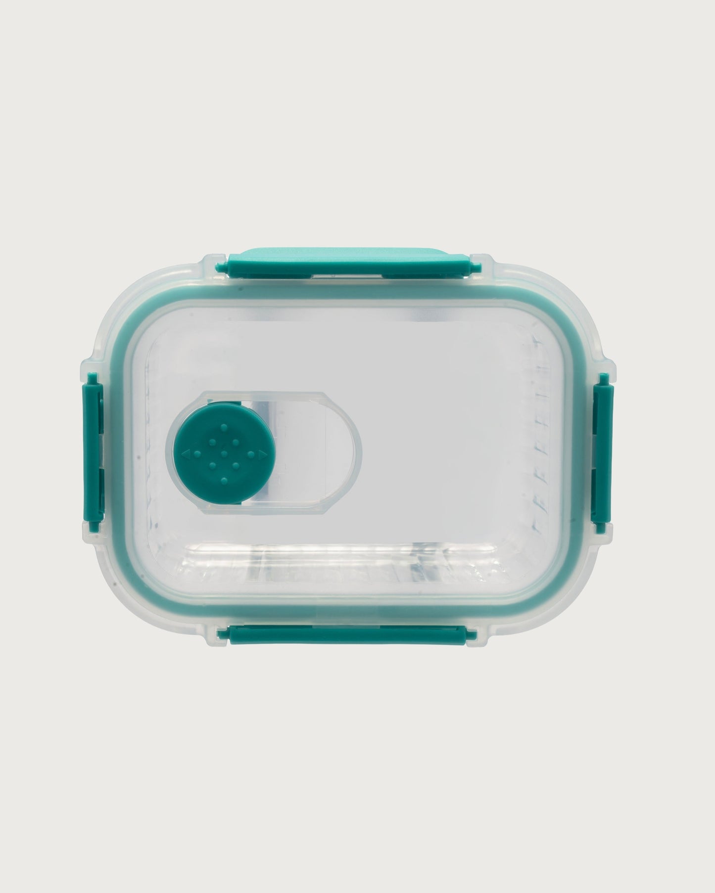 Rectangle Striped Glass Container