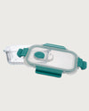 Rectangle Striped Glass Container