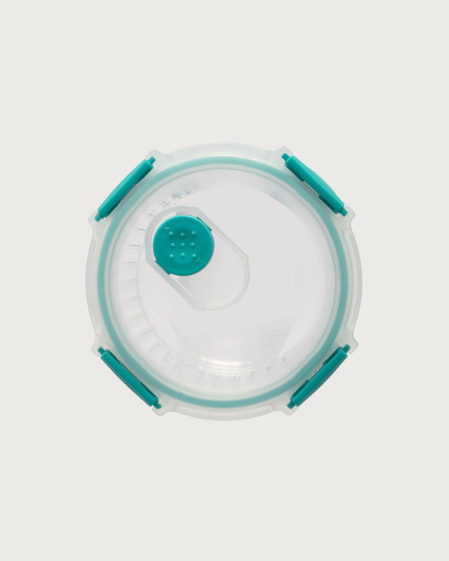 Round Striped Glass Container