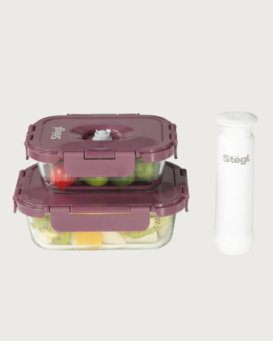 Glass Containers & Vacuum Pump
