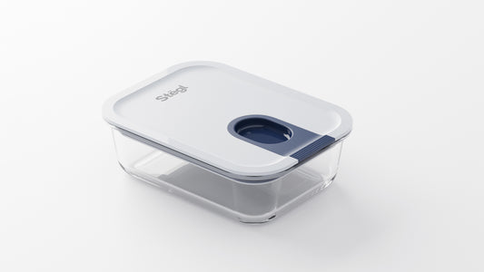 Stëgl Rectangle Glide-Ease Glass Food Container - 1050 ml