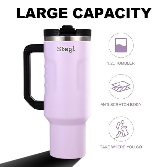 Purple Tumbler & Stainless Steel Container Gift Combo