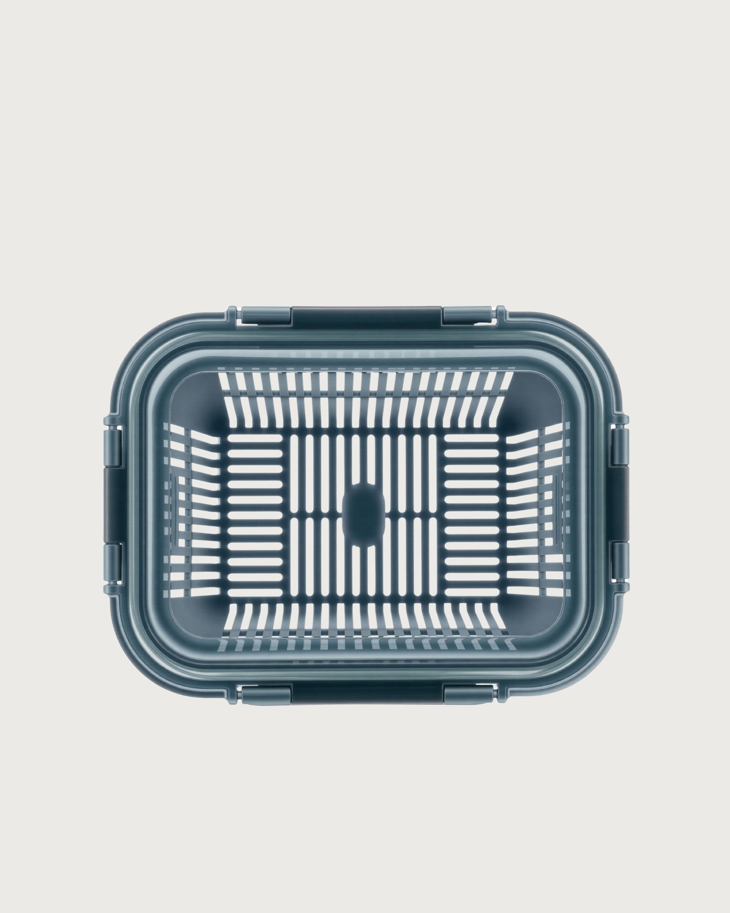 Glass Container With Drain Basket