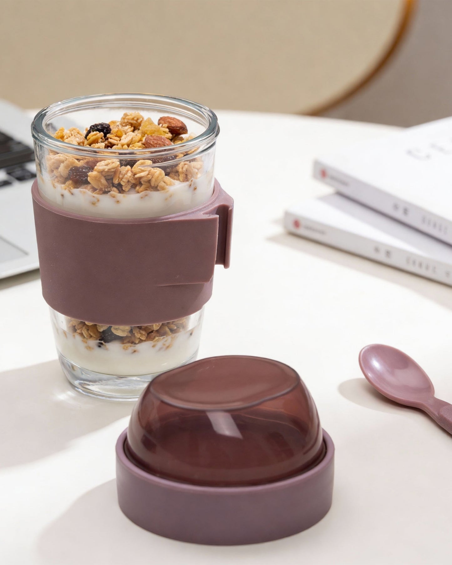 Glass Yogurt & Coffee Cup