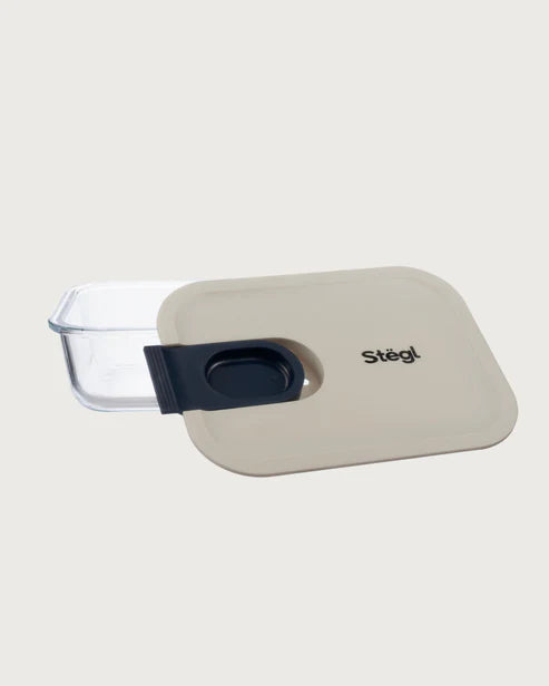 Easy Slide Glass Container