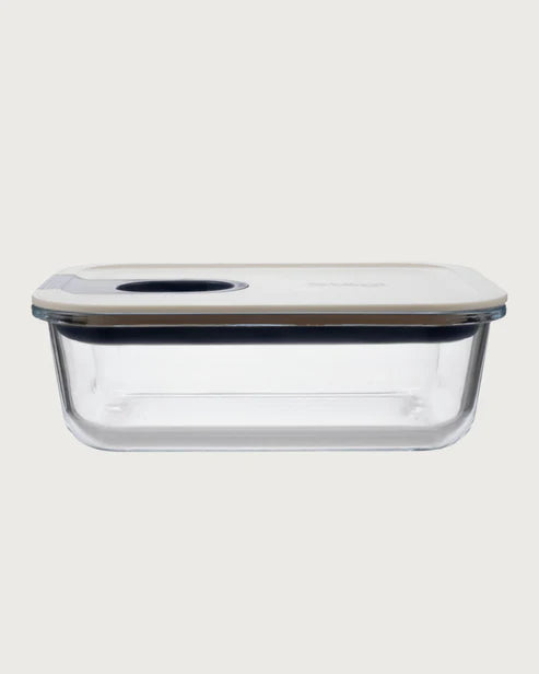 Easy Slide Glass Container